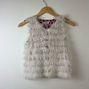 kidpik faux fur Girl vest Size S(7-8)